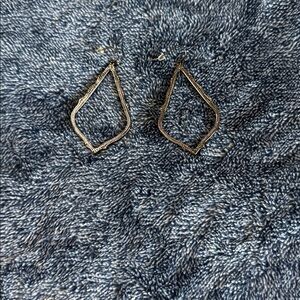 Kendra Scott Gunmetal Gray Geometric Earrings